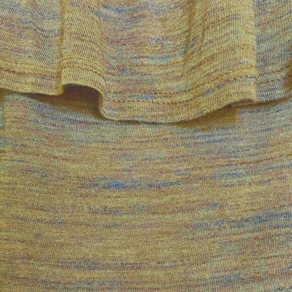 Anthropologie Dolan Charla Heather Taupe Off Shoulder Ruffled Neckline Top Med - Picture 4 of 10